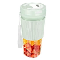 PureCasa Electric Handheld Juicers for Home Travel Sports, Smart Portable Blenders for Fruits & Shakes, 380ml 50W Mini Juicer Bottle 900mAh Blender Cup USB Rechargeable, 8.7"x4"x4", 1PC, Green