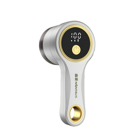 Hgallory Electric Lint Remover for Clothes Furniture Blanket with Digital Display, Electric 6-Blade Lint Ball Remover Defuzzer, Household Fabric Shaver Depiller, USB Rechargeable, 1PC, White