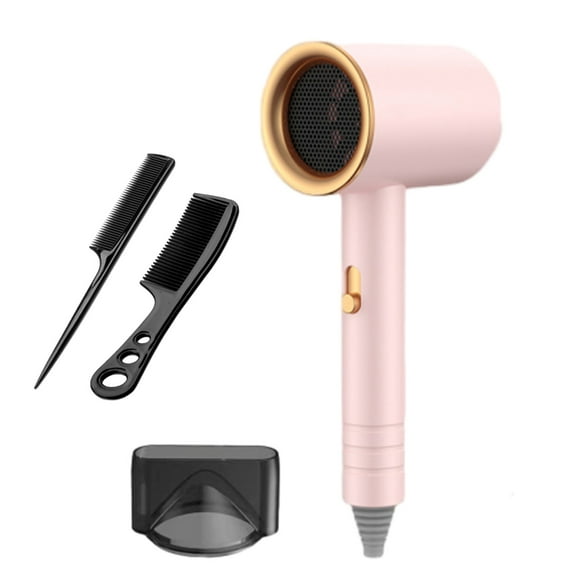 Hgallory Electric Portable Hair Dryer with 2pcs Comb, Household High-Power Blow Dryer for Home Travel & Salon, Lightweight, Low Noise, 134.6℉ Constant Temperature, 10.2"x4.3"x2.8", 1PC, Pink