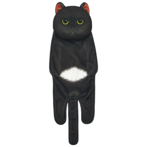 Hgallory Funny Cat Hand Towels for Bathroom Kitchen, 6"x25" Hanging Face Towel Super Absorbent Cute Washcloths Childrens Day Gift