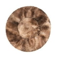 thumbnail image 1 of PureCasa Gradient Comfortable Soft Dog Cat Bed for Autumn Winter, Plush Resilient Fluffy Pet Bed Kennel Cushion Sleeping Pad for Small Cats Dogs, Modern Decor, Round, 1 Pack, 16"x16", Coffee, 1 of 2