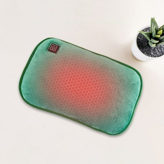 PureCasa Graphene Heating Bag Hand Warmer USB Charging for Home Office, Electric Portable Lightweight Hand Warmer for Fall Winter, Gift for Holiday Christmas, 11.1"x11"x6.6", 1PC, Green