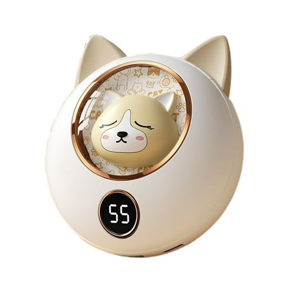 PureCasa Hot Hands Hand Warmers Cute Pet Hand Warmer Rechargeable Treasure Mini Girls Hand Warmer Keep Warm Portable 1 Pc,Beige
