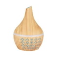 thumbnail image 1 of PureCasa Household Aroma Diffuser with LED Colorful Lights, 300ml Wood Grain Vase USB Desktop Aromatherapy Oil Diffusers, Quiet Portable Humidifiers for Bedroom, 1PC, B, 4.3"x4.3"x5.7", 1 of 8