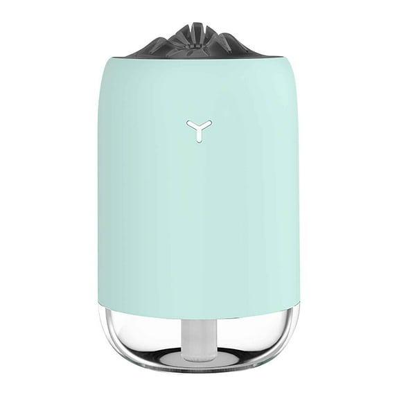 PureCasa Household Aroma Diffusers with Colorful Lights, 260ml Compact Mute USB Desktop Aromatherapy Oil Diffuser, Quiet Portable Humidifiers for Bedroom Office, 1PC, Sky Blue, 3.1"x5.1"