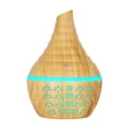thumbnail image 1 of PureCasa Household Aroma Diffusers with Lights, 300ml Wood Grain Vase USB Desktop Aromatherapy Oil Diffuser, Mute Portable Hydrating Spray Humidifiers for Bedroom, 1PC, Beige, 6"x4.2"x4.2", 1 of 6