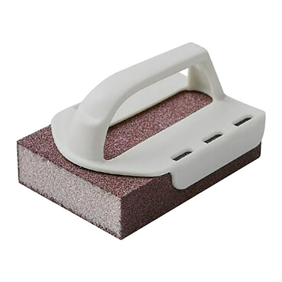 PureCasa Household Emery Sponge Brushes with Handle, Double Sided Dishwashing Oil Removal Sponges Kitchen, Washable Reusable Carborundum Nano Sponges Eraser for Sink Pot Pan, 1PC, Multicolor