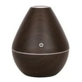 thumbnail image 1 of PureCasa Household Small Humidifier USB Charging, Wood Grain Humidifiers for Bedroom with 7-Color Atmosphere LED Lights, 130ml Spray Aroma Oil Mist Diffuser, 1PC, Brown, 4.7"x4.7"x4", 1 of 3