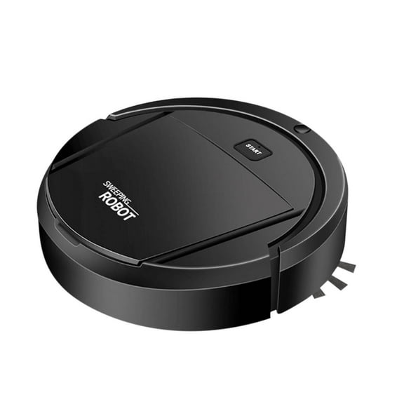 Hgallory Household Small Robotic Vacuum Strong Suction, 2024 New Mobile Automatic Robot Vacuum Cleaner Home Appliance , 1200mAh Battery, USB Charging, 80 minutes Working Time, 1PC, Black