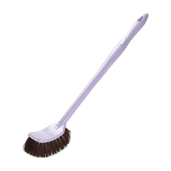 Hgallory Household Toilet Brushes for Home Bathroom, Toilet Brush Cleaner No Dead Corner with Long Handle & Soft Bristle, Compact Durable Cleaning Brushes Tools, 1PC, Purple, 19"x4.9"x1.4"