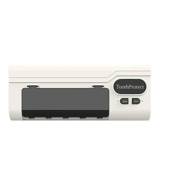 PureCasa Household Toothbrush Holder & Sterilizer, Punch Free Wall Mounted Toothbrush Storage Organizer, 2024 New Multifunctional Sanitizer, USB Rechargeable, Bathroom Accessories, 1PC, White