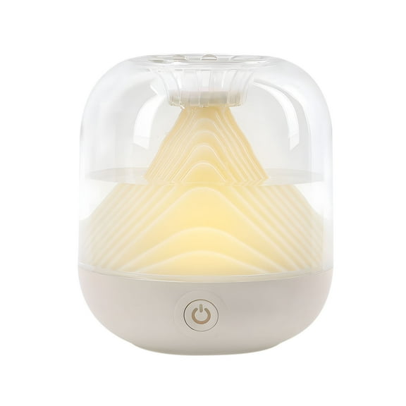 PureCasa Humidifiers for Bedroom, Portable Wireless Humidifier USB Charging, Mini Purifier with Light, 1800mAh Battery for 6-10 Hours Using, 700ml Water Tank, 1PC, White, 5.3"x5.3"x6.7"