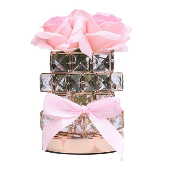 Hgallory LED Rose Night Light for Kids Adults, Plug-in Ambient Lamp for Bedroom Living Room, Vintage Desktop Decorative Lamps for Festival Holiday Decor, Great Gift for Family, 1PC, Pink