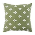 thumbnail image 1 of Hgallory Leaf Grass Pattern Cotton Throw Pillows for Bed Sofa Couch, Velvet Decorative Throw Pillows Household Square Cushion for Indoor Outdoor, Modern Style Home Decor, 18"x18", 1PC, Green, 1 of 6