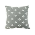 thumbnail image 1 of PureCasa Leaf Grass Pattern Cotton Throw Pillows for Bed Sofa Couch, Velvet Decorative Throw Pillows Household Square Cushion for Indoor Outdoor, Modern Style Home Decor, 18"x18", 1PC, Gray, 1 of 6