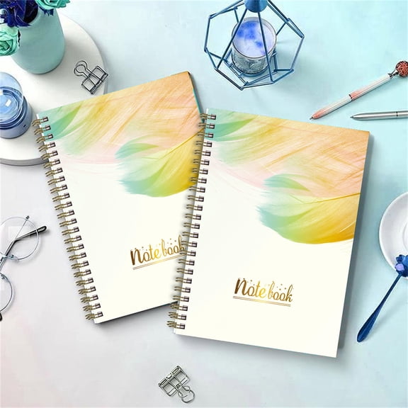 PureCasa Lined A5 Schedule Spiral Notebook with Separating Pages Hardcover Coil Notebook Writing Notepad, Office Supplies, 1 Pack, Medium 8"x5.5"