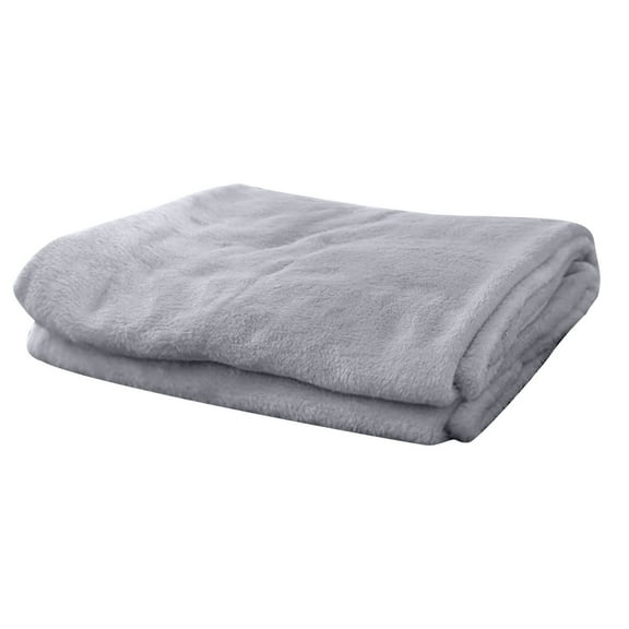 PureCasa Microfiber Flannel Blanket, 39.3"x55" Large Super Soft Blanket Cozy Plush Fleece Throw Blanket, Gray