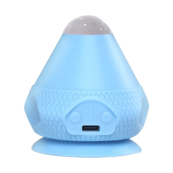 Hgallory Mini Portable Massager for Neck Shoulders Back Muscle, Vibration Travel Heating Handheld Electric Massager Ball USB Rechargeable, Gift for Families, 2.8"x2.8"x2.8", 1PC, Blue