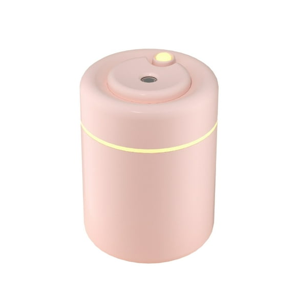 Hgallory Mini USB Creative Portable Humidifier with Night Light, 180ml Large Mist Air Humidifiers for Bedroom Office, Desktop Hydrating Spray Atomizing Aroma Diffuser, 1PC, Pink, 2.6"x2.6"x3.2"