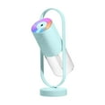 thumbnail image 1 of Hgallory Mini USB Humidifier 360 Degree Rotating Atomizer, 200ml Water Tank 500mAh 40ml/h Spray Volume Portable Humidifiers for Bedroom with LED Projection Lamp, 1PC, Light Blue, 8.4"x2.4"x2.4", 1 of 8
