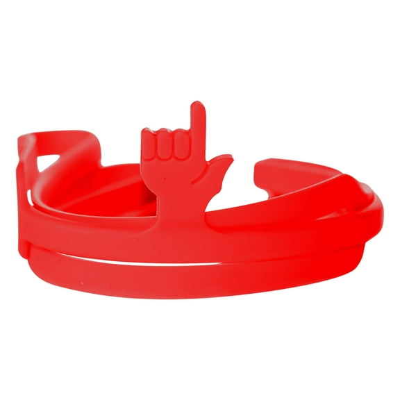 PureCasa Novelty Elastic Rope Band Bookmark for Adults Kids, Cute Read Supplies Finger Point Elastic Silicone Bookmarks for Office School Reading Lover, 1PC, Red