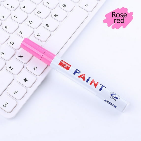 PureCasa Office Supplies Color Markers, Color Paint Pen Marker Tire Ceramic Paint Touch-up Pen, 1ml, 1PC, Hot Pink