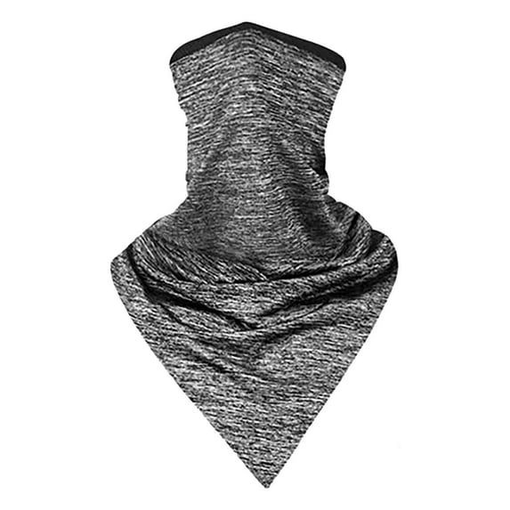 Hgallory Polyester Cycling Headscarf Summer Ice Silk Cooling Bandana, Sport Style Bandanas Sunshine Protection Head Bicycle Scarf UV Protection Neck Scarf for Riding Cycling, 1PC, Gray