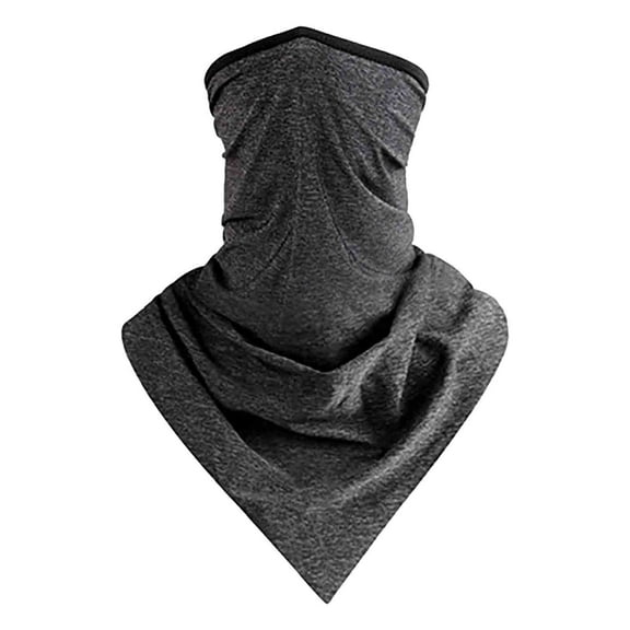 Hgallory Polyester Cycling Headscarf Summer Ice Silk Cooling Bandana, Sport Style Bandanas Sunshine Protection Head Bicycle Scarf UV Protection Neck Scarf for Riding Cycling, 1PC, Dark Gray