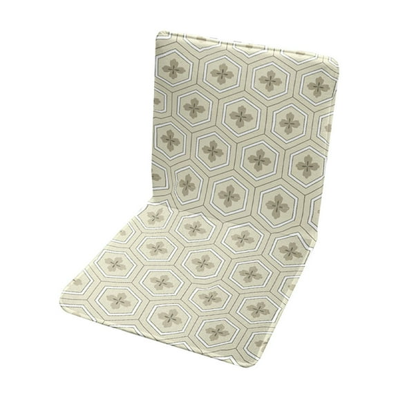 PureCasa Polyester Skin-Friendly Breathable Seat Cushion with Backrest, Household Thick Double Sided Thick Chair Cushions Floor Pads for Home Office, Modern Style Home Decor, 16"x31", 1PC, A