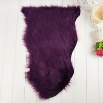 Hgallory Polyester Thick Floor Mats for Bedroom Living Room, Non-Slip Floor Rugs for Entrance Sofa side, Home Decor Solid Color Floor Carpet Doormat, 24"x35", 1 Pack, Purple, Rectangle