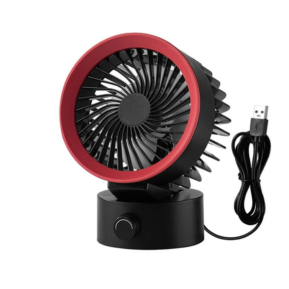 Hgallory Portable Desk Fan Rechargeable Handheld Fans, Summer Supplies Lightweight Mute Mini Fan for Boys Girls, Tabletop Personal Cooling Fans Gift for Men Women, 4.3"x3.8"x6.4", 1PC, Red