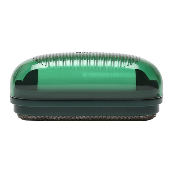 Hgallory Portable Household Lint Roller for Pet Hair & Dust, Sticky Lint Remover with Electrostatic Removal Brush to Remove Lint for Bed, Sofa, Clothes, Blanket, 3.6"x1.3"x1.6", 1PC, Army Green