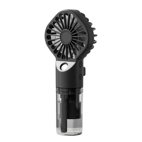 Hgallory Portable Mini Fan Rechargeable, Summer Supplies Small Fans Water Replenishing Mute Fan, Battery Operated, Stylish Personal Cooling Fan Perfect for Travel, Indoor, Outdoor, 1 Pack, Black