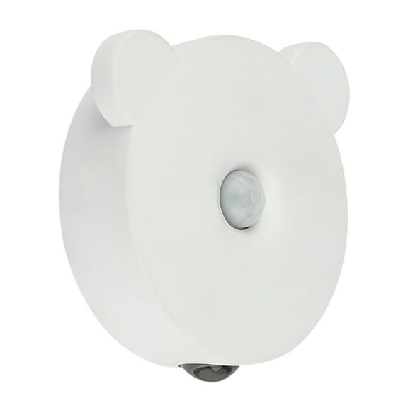 Hgallory Portable Night Light for Wall Stairs Hallway, Warm White Mini USB Rechargeable LED Night Lights, Modern Style Home Decor Motion Sensor Stick-on Closet Light, 3"x3"x0.8", 1PC, A