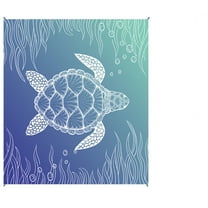 Hgallory Portable Picnic Outdoor Blanket, Foldable Picnic Blankets for Beach Camping Hicking, Lightweight Lawn Park Accessories Nylon Picnic Mats with Carry Pouch, 1PC, 83"x86", Blue, Rectangle