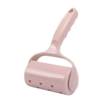 Hgallory Portable Surface Lint Roller, Reusable Sticky PP Lint Remover for Pet Hair Dust Dirt, with Lids & Tearable Refills, Multi-Purpose for Sofa Clothes Carpet, 60 Sheets per Roll, 1PC, Pink