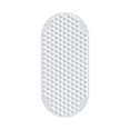 thumbnail image 1 of PureCasa Silica Gel Oval Bathtub Mat for Bathroom Toilet, Non-Slip Household Long Ellipse Suction Cup Bath Mats for Bubble Massage, Solid Color Modern Decor Foot Mat, 1PC, 16"x34.6", Clear, 1 of 8