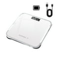 thumbnail image 1 of PureCasa Smart Scale for Body Weight & Fat Percentage, Durable Accurate Digital Bathroom Scale with LCD Display, Household Weight Scale Rechargeable for Fitness, 10.2"x10.2"x1", 1PC, White, 1 of 7