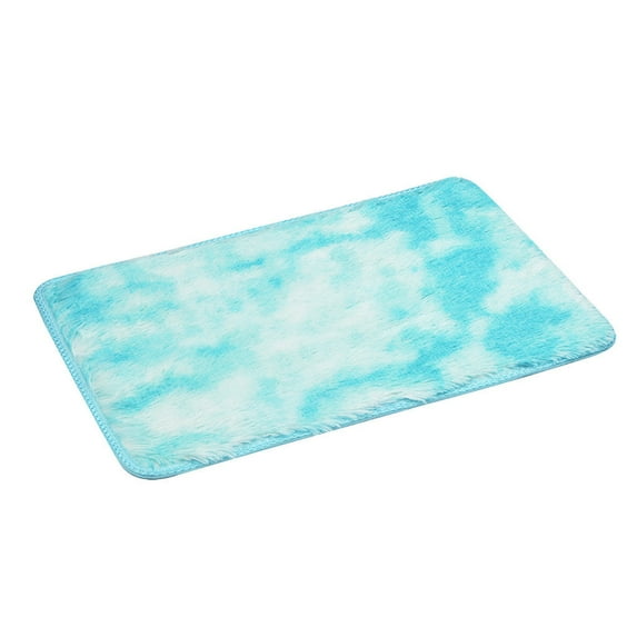 PureCasa Soft Area Rugs, Polyester Fluffy Area Rug for Bedroom, Kid & Pet Friendly Non-Slip Carpet for Living Room Nursery, Home Decor Gradient Floor Mats, 20"x32", 1PC, Sky Blue, Rectangle
