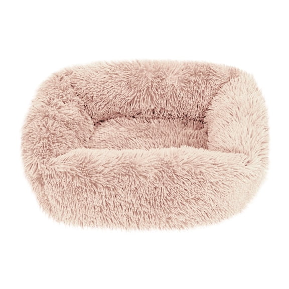 PureCasa Soft Dog Cat Bed for Fall Winter, Long Plush Fluffy Pet Bed Kennel, Cushion Sleeping Pad for Small Medium Large Cats Dogs, Solid Color, Modern Decor, Rectangle, 1 Pack, 22"x18", G