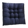 thumbnail image 1 of PureCasa Solid Color Thick Seat Cushion for Sofa Couch, Breathable Cloth Chair Cushions Floor Throw Pillows, Home & Office Supplies Decorative Cushion Pillow, 15.7"x15.7", Square, 1PC, Navy, 1 of 4