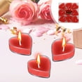 thumbnail image 1 of PureCasa Soy Wax Candle Scented Tealight, 9 Pcs/ Pack Natural Fragrance Long Lasting Clear Cup Aromatherapy Candle Set, Bulk Gift for Valentine's Anniversary Wedding Funeral, Red, 1 of 1