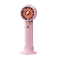 thumbnail image 1 of Hgallory Summer Supplies Portable Mini Fan Rechargeable, Plastic Turbine Small Fans for Travel, Indoor and Outdoor, Battery Operated, Personal Cooling Fan Blows Cold Air, 1 Pack, Pink, 1 of 6