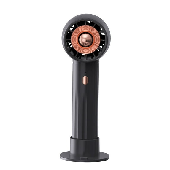 Hgallory Summer Supplies Portable Mini Fan Rechargeable, Plastic Turbine Small Fans for Travel, Indoor and Outdoor, Battery Operated, Personal Cooling Fan Blows Cold Air, 1 Pack, Black