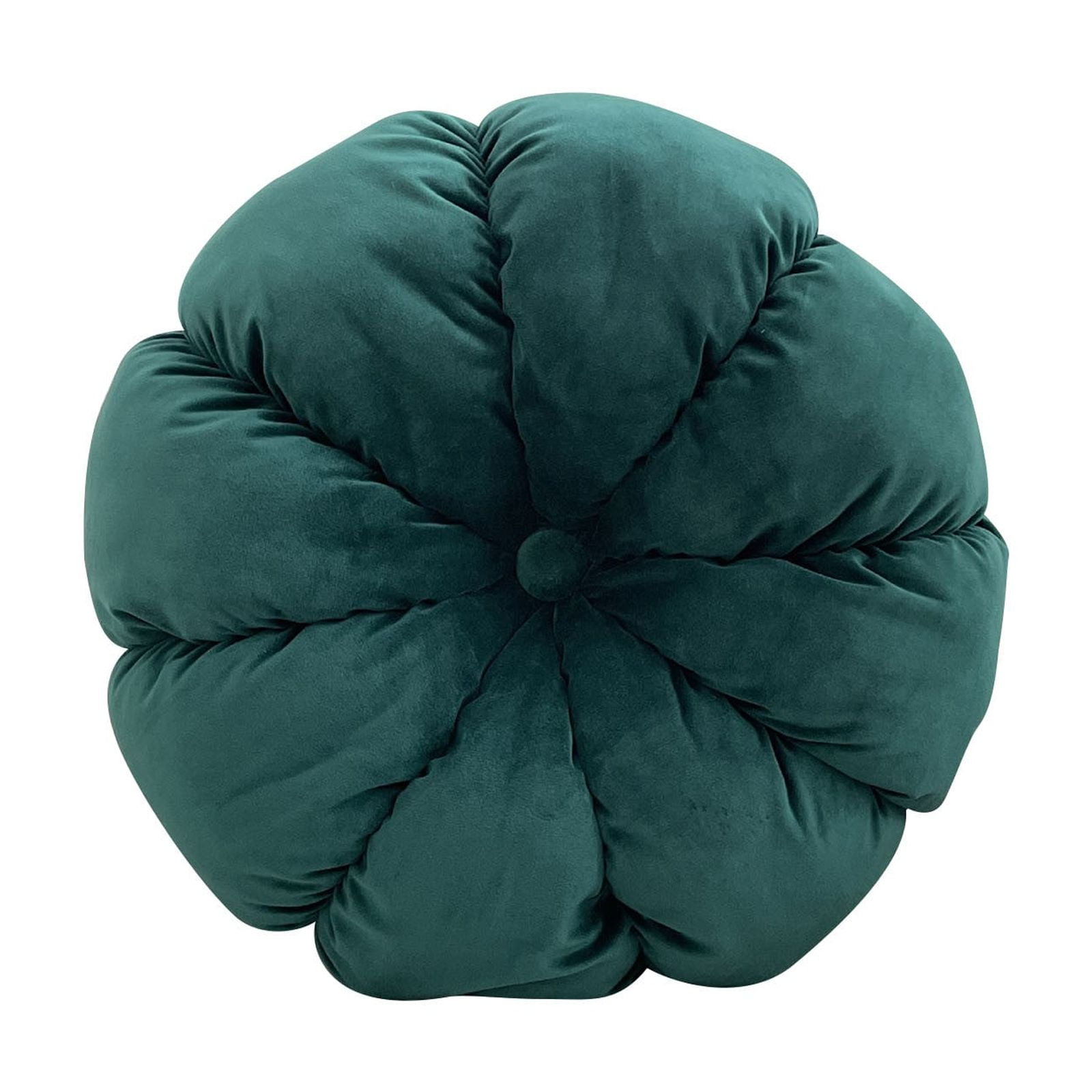 Hgallory Thick Round Seat Cushion, Green 18"x18"x5" Indoor Outdoor Chair Pad for Office Living Room Dining Room, 100% Polyester Chair Cushions Sofa Couch Floor Pillows Home Decor