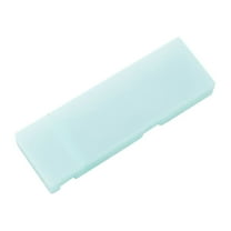 PureCasa Translucent Frosted Stationery Box Multifunctional Pencil Boxes, Supplies Pen Storage Case, 1 Pack, Blue, 8.6"x2.7"x1"