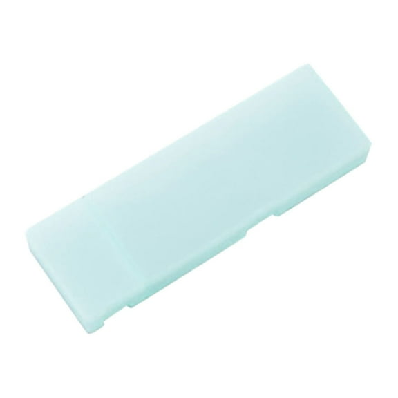 PureCasa Translucent Frosted Stationery Box Multifunctional Pencil Boxes, Supplies Pen Storage Case, 1 Pack, Blue, 8.6"x2.7"x1"