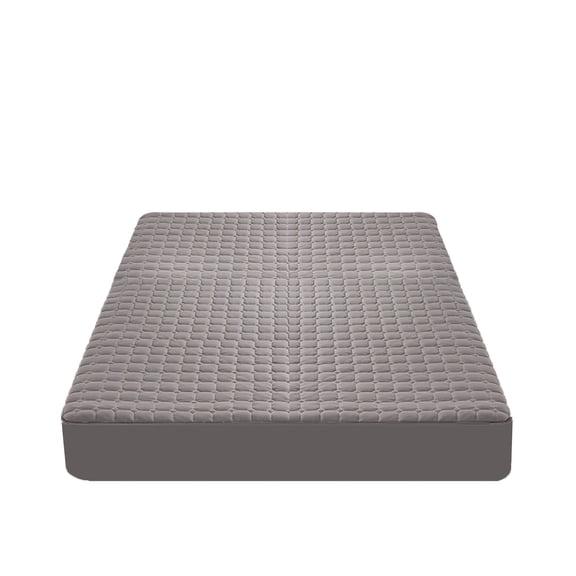 Hgallory Twin Bed Fitted Sheets, All-Inclusive Mattress Protector Non-Slip Fixed Bed Cover, Modern Style Solid Color Polyester Skin-Friendly Soft Bed Sheet, Machine Washable, 79"x87", 1PC, Gray