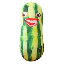 Hgallory Watermelon Strip Funny Throw Pillow for Kids Students, Household Cotton Throw Pillow Decorative Pillow for Bed Sofa Couch, Cute Home Decor for Living Room Bedroom, 12"x12"x24", 1PC, A