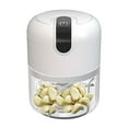 thumbnail image 1 of PureCasa Wireless Electric Garlic Chopper, 45W Mini Portable Garlic Masher for Home Kitchen, 250ml Grinder Mincer for Meat Onions Spices Chili, USB Rechargeable, 4.5"x3.6"x3.6", 1PC, White, 1 of 6